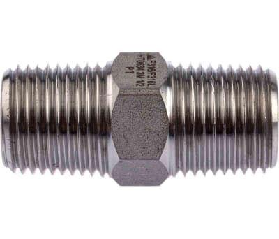 Product image for 1/2in F/Steel 316 Hex Nipple M/M Joint