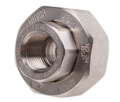 Product image for 1/2in F/Steel 316 Union F/F Joint