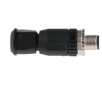 Product image for M12,5W,MALE,STAIGHT,FIELD,SCREW TERMALS