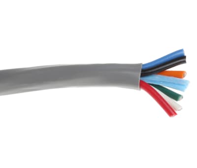 Product image for 18 AWG 6 core 300V unshielded cable 30m