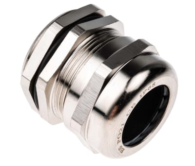 Product image for PG21 Brass Cable gland + locknut,13-18mm