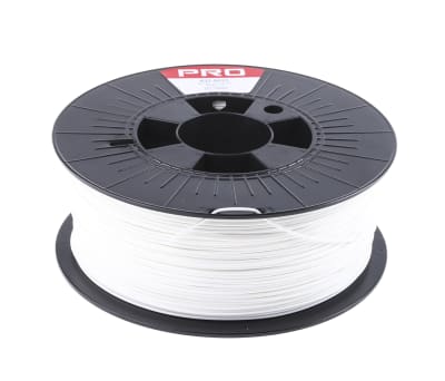 Product image for RS White PLA 1.75mm Filament 1kg