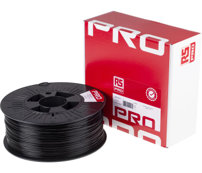 Product image for RS Black ABS 1.75mm Filament 1kg