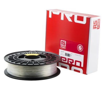 Product image for RS Clear M-ABS 1.75mm Filament 500g