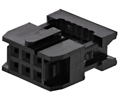 Product image for SOCKET, IDC, 2.54MM, 6WAY