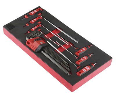 Product image for 15pc T-Handle & Ballpoint L Hex Key Set