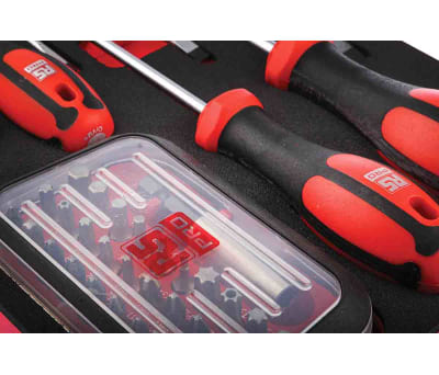 Product image for 39pc Slotted/PZ Screwdriver and Bit Set