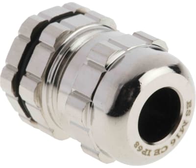 Product image for EMC Cable Gland c/w Locknut,M16, 4-8 MM