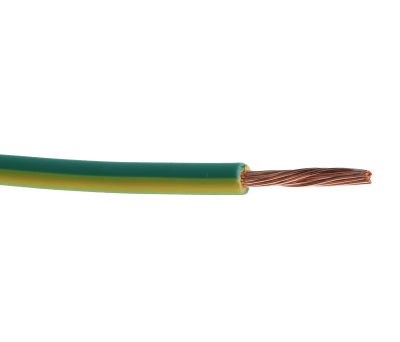 Product image for RS PRO Green/Yellow, 1.5 mm² Equipment Wire, 100m