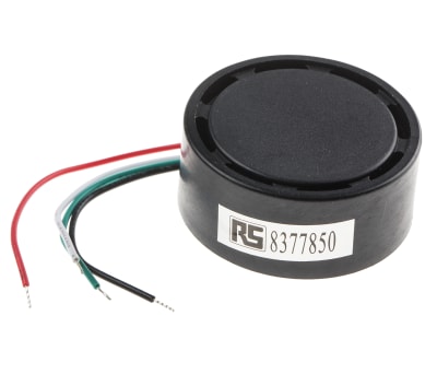 Product image for Buzzer 12Vdc 105dB multi-tone 4x80mm