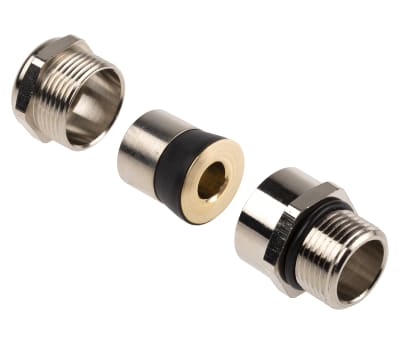 Product image for Lapp Skindicht Brass M20 Cable Gland With Locknut, 12.8mm, IP68, Metallic