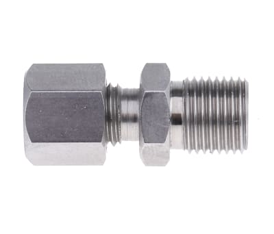 Product image for RS PRO Thermocouple Compression Fitting for use with Thermocouple With 1/8in Probe Diameter, 1/8 BSP