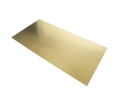 Product image for Brass sheet 600 x 300 x 0..9mm