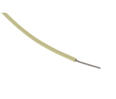 Product image for PTFE A 7/0.15 yellow 100m