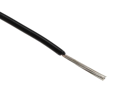 Product image for WIRE 22 AWG PVC 300V UL1007 BLACK 305M