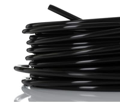 Product image for Hard Polyurethane Tubing, 6mm OD, Black