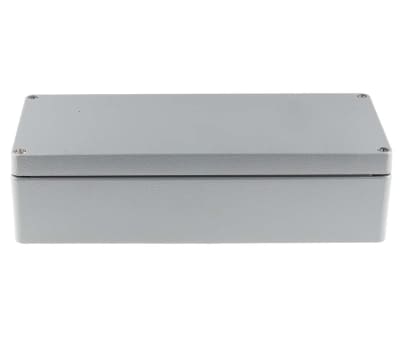 Product image for Aluminium Enclosure, Grey, 360x160x90mm