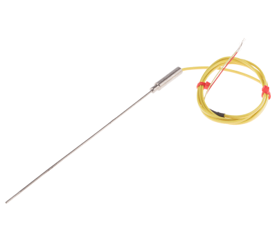 Product image for TypeK Thermocouple,S/S, 1.5x150mm + ANSI