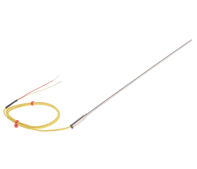 Product image for Type K Thermocouple, S/S, 3x250mm + ANSI