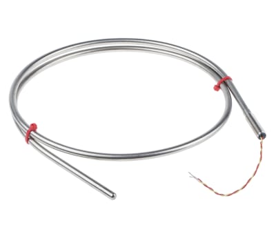 Product image for Type K Thermocouple,S/S, 6x1000mm + ANSI