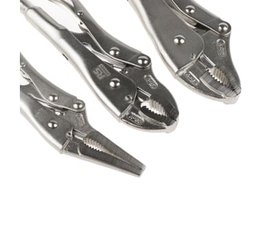 Product image for 3 piece locking plier set