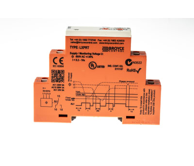 Product image for Broyce Control Phase, Voltage Monitoring Relay With SPDT Contacts, Undervoltage