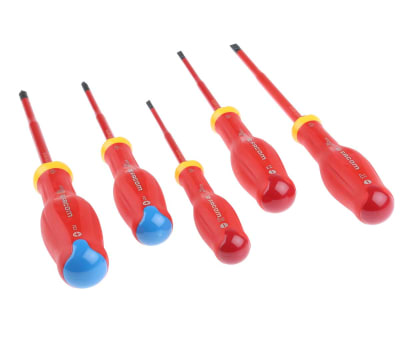 Product image for SL / PZ Thin blade 5 pc Screwdriver set