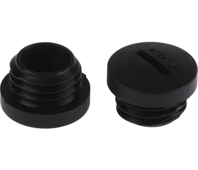 Product image for SCREW PLUGNylon 66 94v-2Black M12x1.5