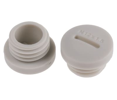 Product image for SCREW PLUGNylon 66 94v-2Grey M12x1.5