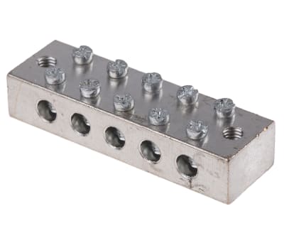 Product image for Brass Earthing Blocks 5 way