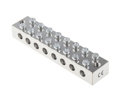 Product image for Brass Earthing Blocks 8 way