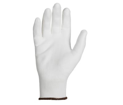 Product image for WHITE PU COATED POLYESTER GLOVE, 8