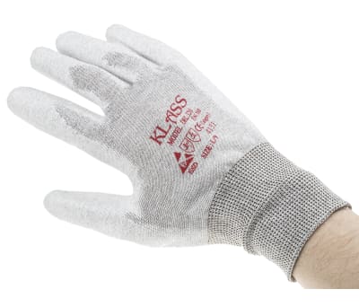 Product image for Anti-static PU finger tip glove, L