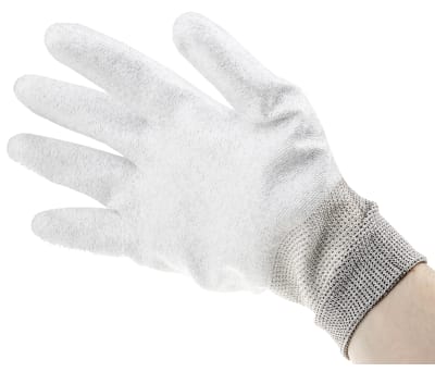 Product image for Anti-static PU finger tip glove, L