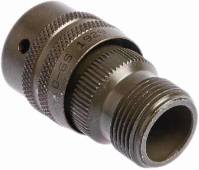Product image for 6 way straight plug, socket contacts