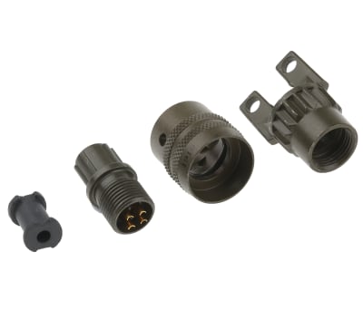 Product image for 4 way plug and cable clamp, skt contacts
