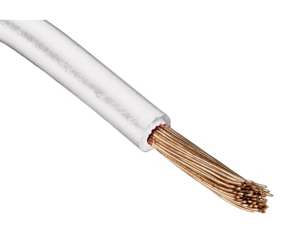 Product image for UL11028 Hook-up wire 24AWG White 100m