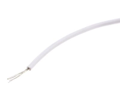 Product image for UL11028 Hook-up wire 22AWG White 100m