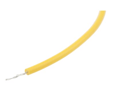 Product image for UL1015 Hook-up wire 22AWG Yellow 100m