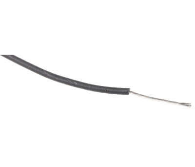 Product image for UL3266 Hook-up wire 24AWG Black 100m