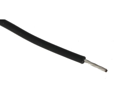 Product image for UL3266 Hook-up wire 22AWG Black 100m