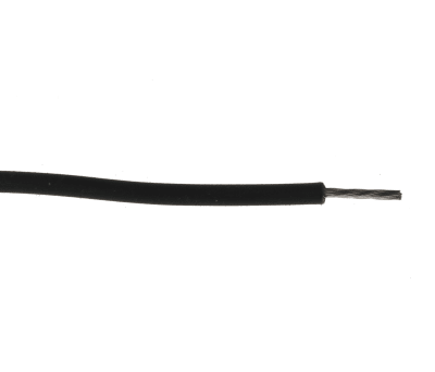 Product image for RS PRO Black, 0.33 mm² Hook Up Wire, 100m