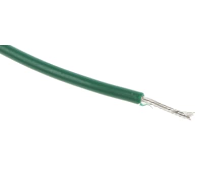 Product image for Green PVC equipment wire 3/24/0.07,100m