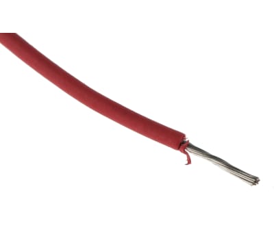 Product image for RS PRO Red, 0.33 mm² Hook Up Wire, 100m