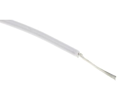 Product image for UL1007 Hook-Up wire 28AWG White 100m