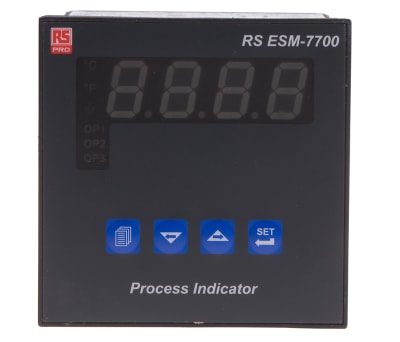 Product image for Temp Indicator, 72x72, Relay, 100 240Vac