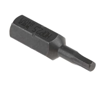 Product image for Wera Screwdriver Bit, Hex 2.5