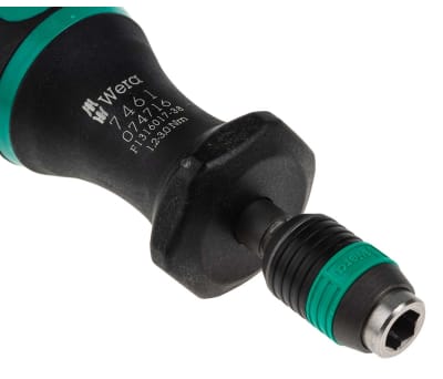 Product image for Wera 1/4 in Hex Pre-Settable Torque Screwdriver, 1.2 → 3Nm