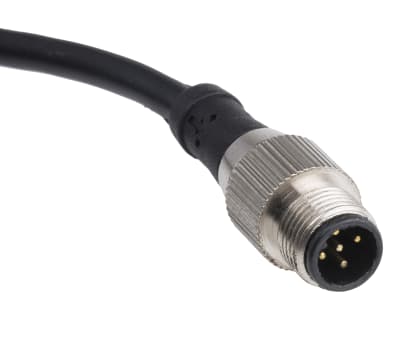 Product image for M12 Connector male, 5W,5 Core 2m PVC