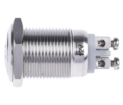 Product image for Panel Mount Buzzer, 12 V dc, 75dB at 1 Metre